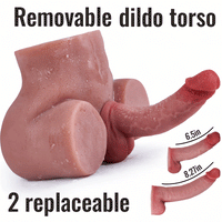 【2 Dildos Available】6.5in/8.27in, Removable & Replaceable