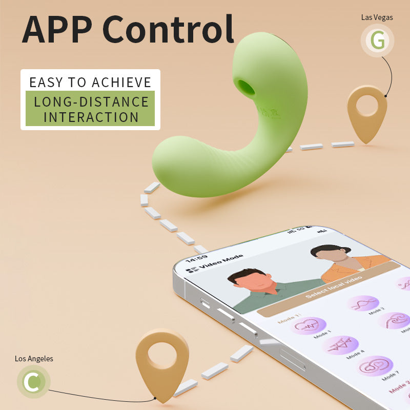 APP Control Clit sucking Egg Vibrator with Dust-proof Charging Box