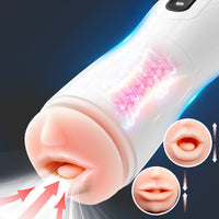 7-Mode Vibrating Automatic Male Stroker with Realistic Lip Entrance & Textured Tunnel