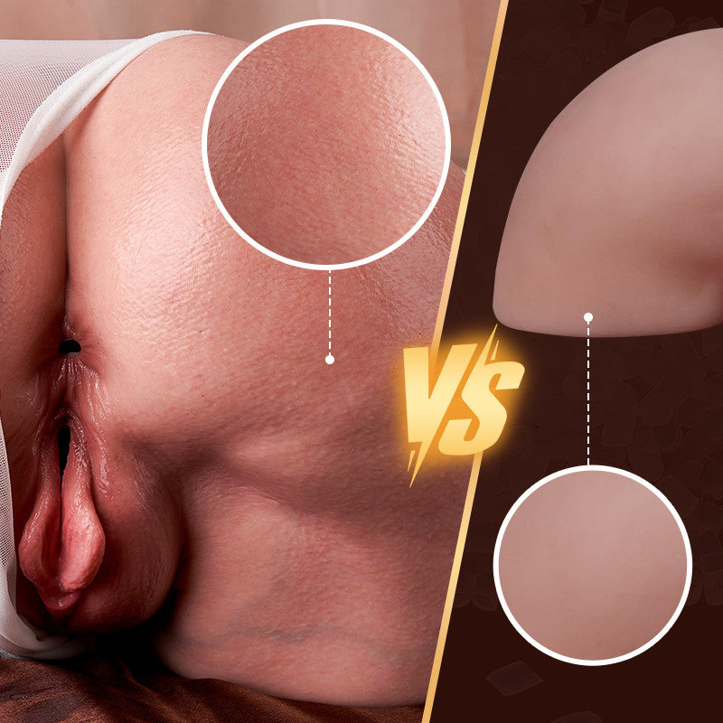 Luna - Dual-Layer Silicone Hip with Lifelike Jelly Texture, Odorless & Durable Realistic Butt