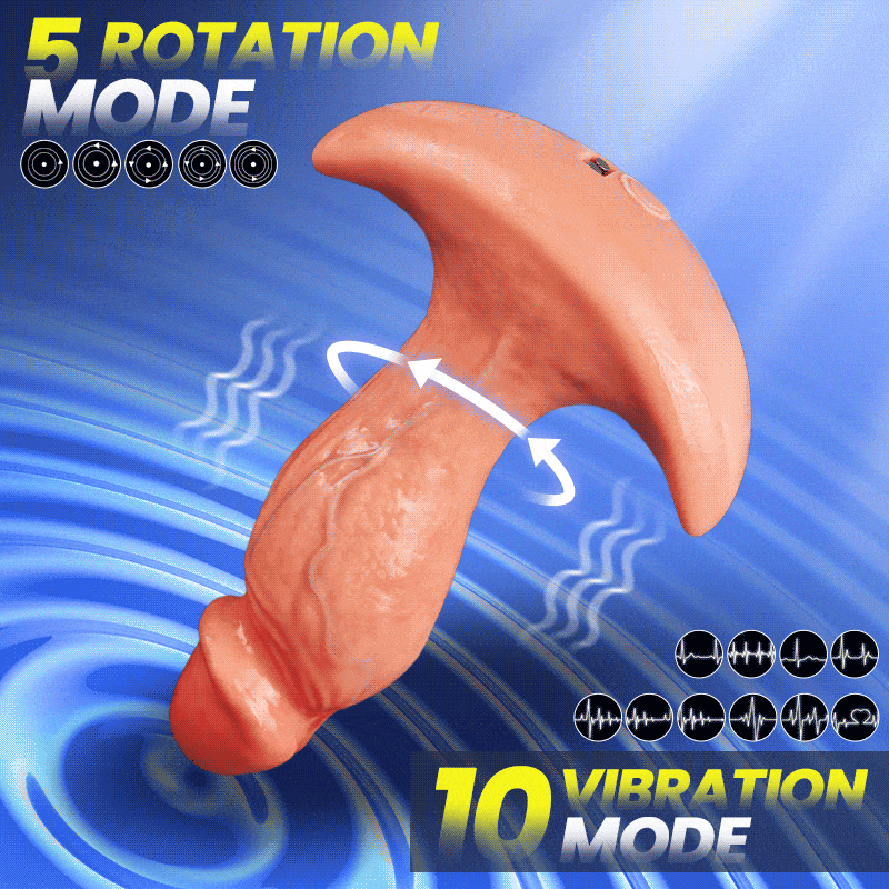 Levi - APP & Remote Control 360° Rotating Vibrating Butt Plug Anal Dildo for Men Women