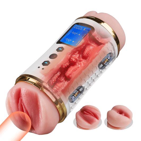 Throb - Dual-End Vibrating Stamina Trainer Edging Delay & Endurance Builder Male Stroker