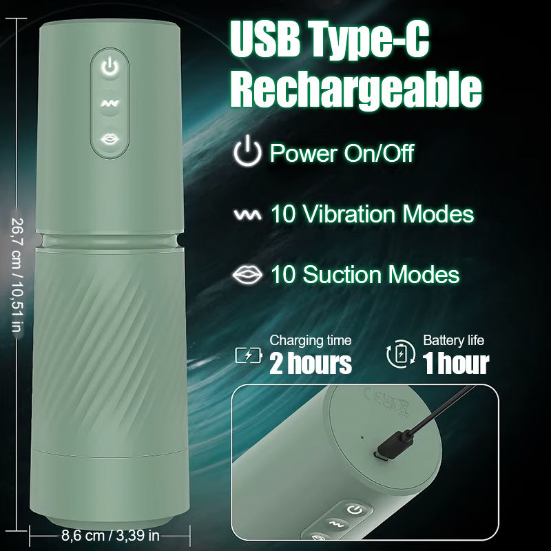 Abyss - 10 Suction & 10 Vibration Vacuum Penis Pump Enlargement Pump Male Stroker