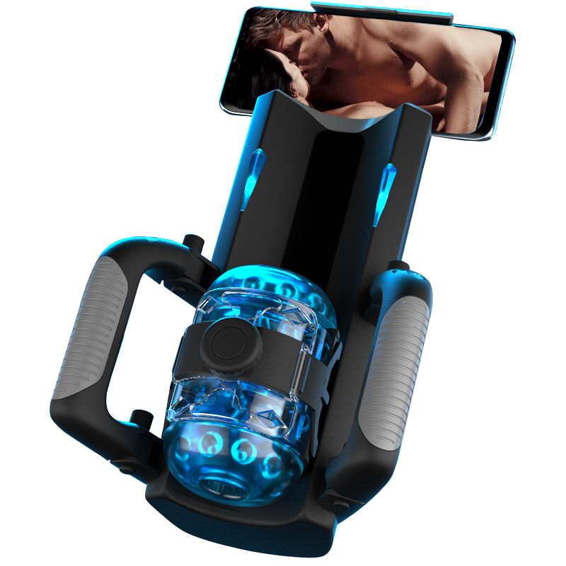 Venom - Long 12CM & 700 Strokes/Min Telescopic Adjustable Tightness  Phone Stand Automatic Male Stroker
