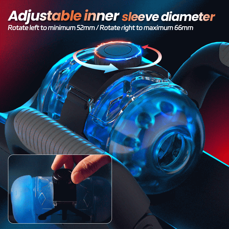 Venom - Long 12CM & 700 Strokes/Min Telescopic Adjustable Tightness  Phone Stand Automatic Male Stroker