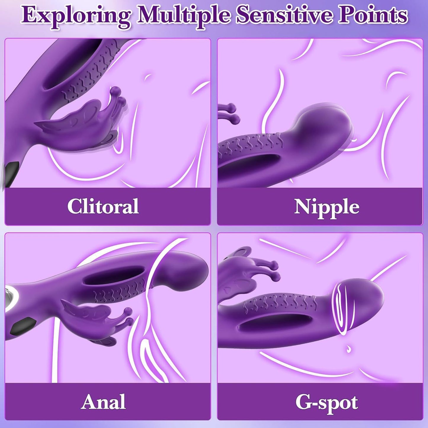Flutter Bliss-3 in 1 Butterfly Vibrator
