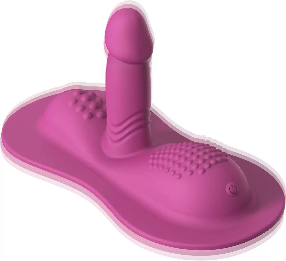 Dual Dildo Rider Thrust & Grind Hands-Free Pad Vibe