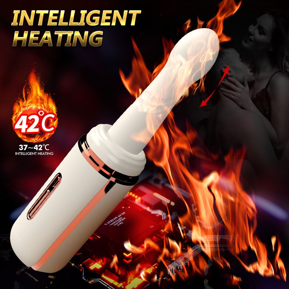 AutoThrust Pro Heating & Thrusting & Vibrating Dildo App Control
