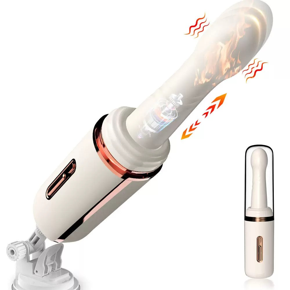 AutoThrust Pro Heating & Thrusting & Vibrating Dildo App Control
