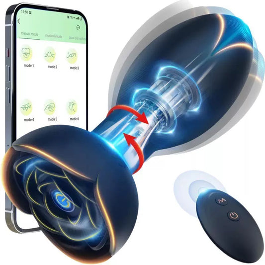 Rose Anal Plug App Control Remote Control