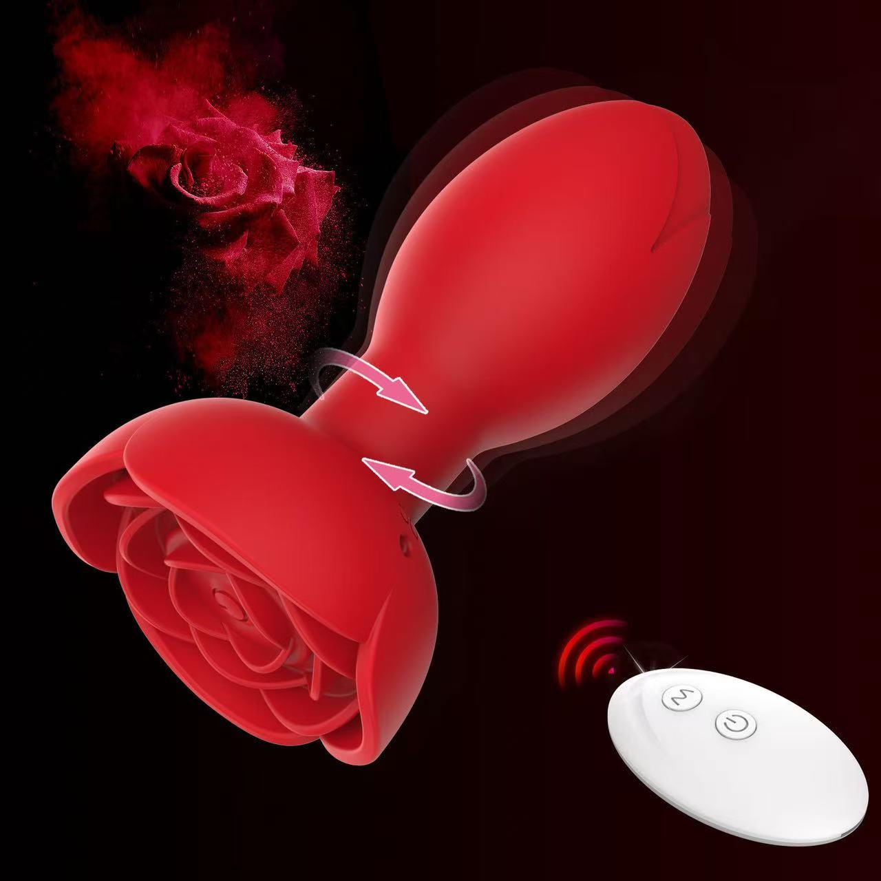 Rose Anal Plug App Control Remote Control