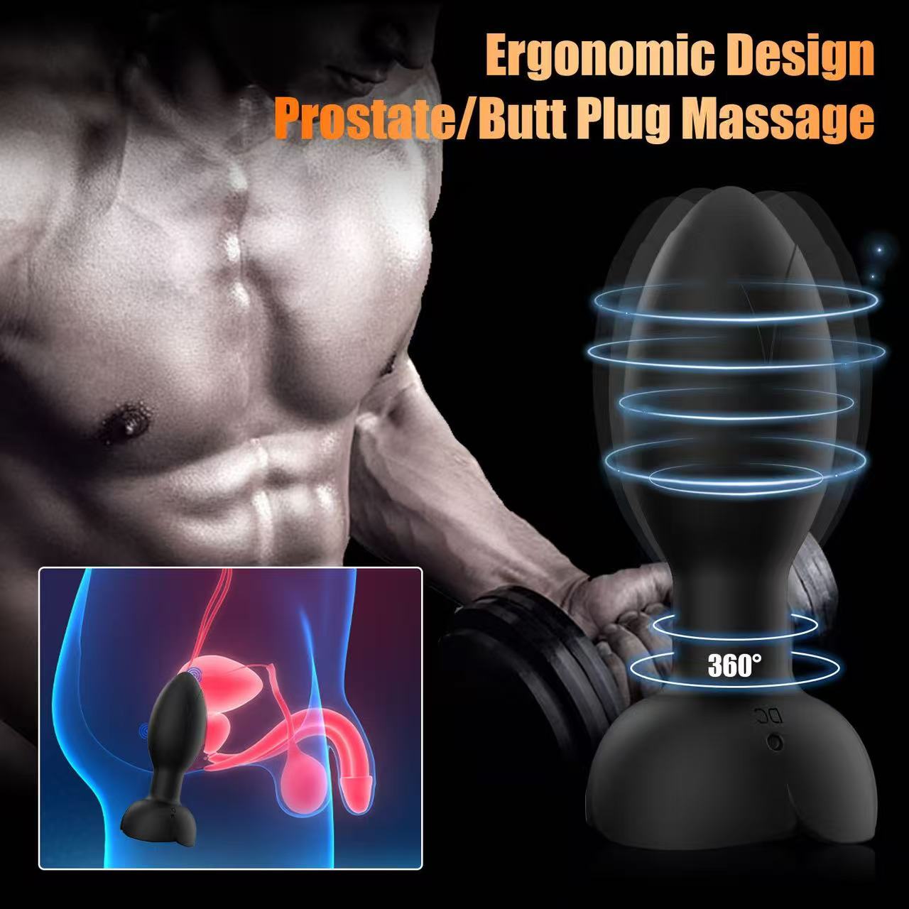 Rose Anal Plug App Control Remote Control
