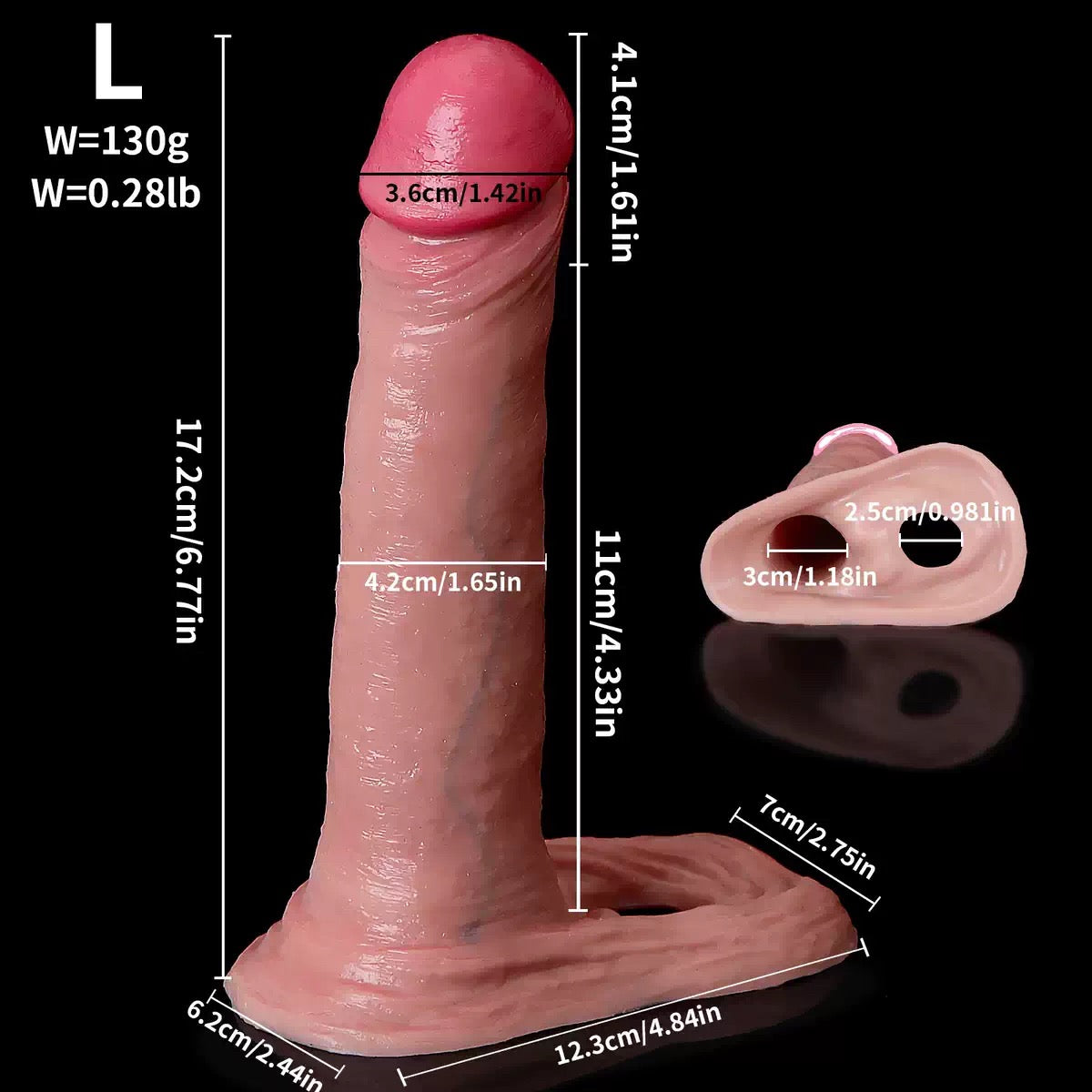 Reusable Penis Sleeve Cock Ring Extender