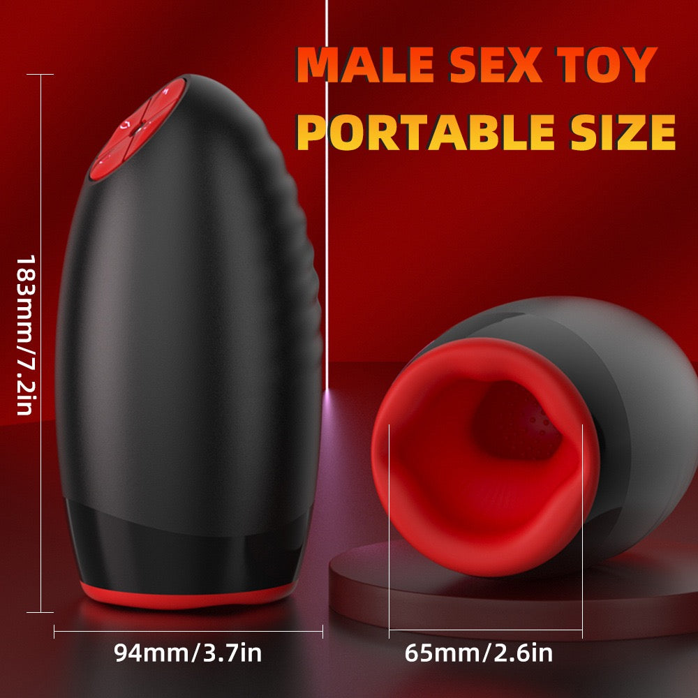 3 in 1 Glans Massage Master Trainer 3 Spinning 5 Suction Male Mastubators