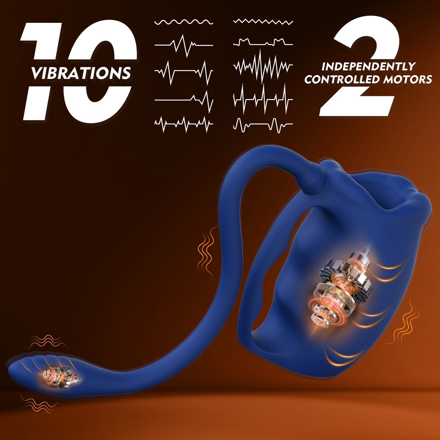 3 in 1 Penis Vibrator Male Masturbator with Detachable Butt Plug and Cock Ring