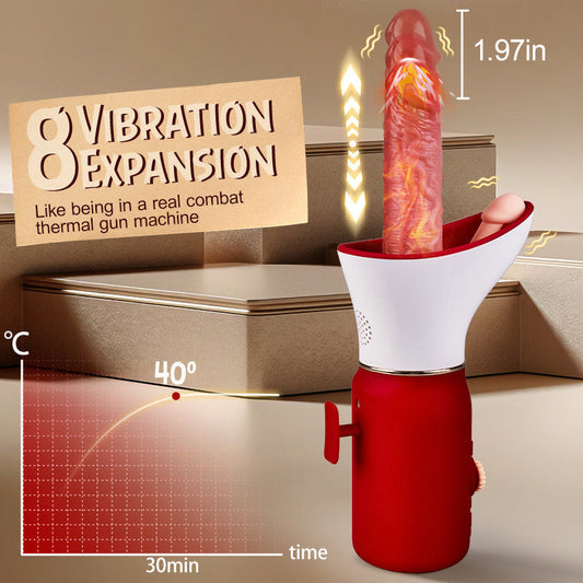 Lover——Multifunctional 6-in-1 Penis Gun Machine, Exquisite Gift Box Packaging