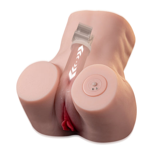 Kenny-Sex Doll Vibrating Doll Male Masturbator with Realistic Vagina & Anal, 2 in 1 Torso Masturbator Love Doll Pocket Pussy Ass Adult Sex Toy for Men Masturbation Male Sex Toy, Life Size Soft Butt & Plump Labia