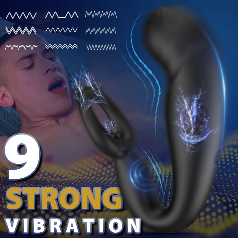 Rainstorm - Bead Massage Multifunctional 9 Vibrating Prostate Anal Plug Solo Male Prostate Massager