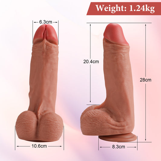 Clipper-Thick Soft Big Dildo with Strong Suction Cup