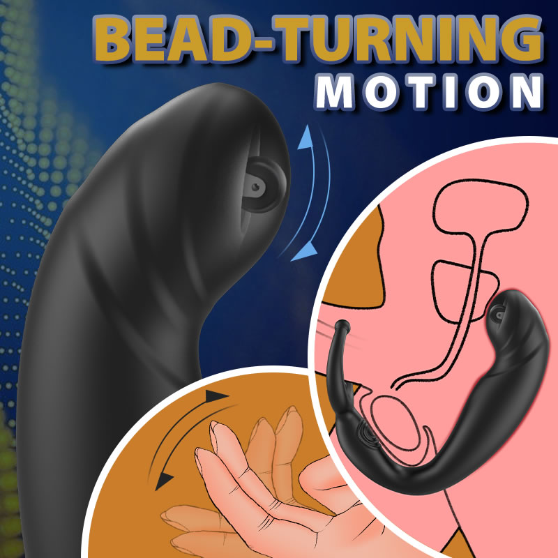 Rainstorm - Bead Massage Multifunctional 9 Vibrating Prostate Anal Plug Solo Male Prostate Massager