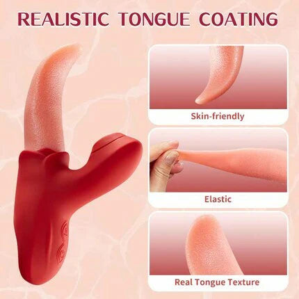 Licker - Flapping & Sucking Tongue Vibrator with 10 Vibration Modes