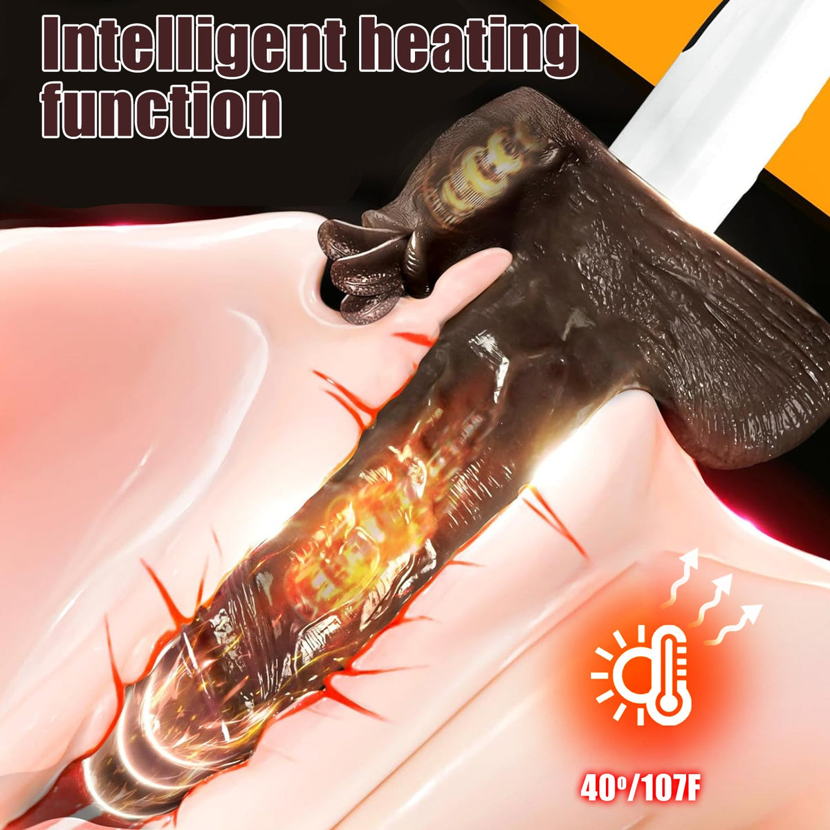 Silky Licker - Heated Thrusting & Vibrating Dildo Machine