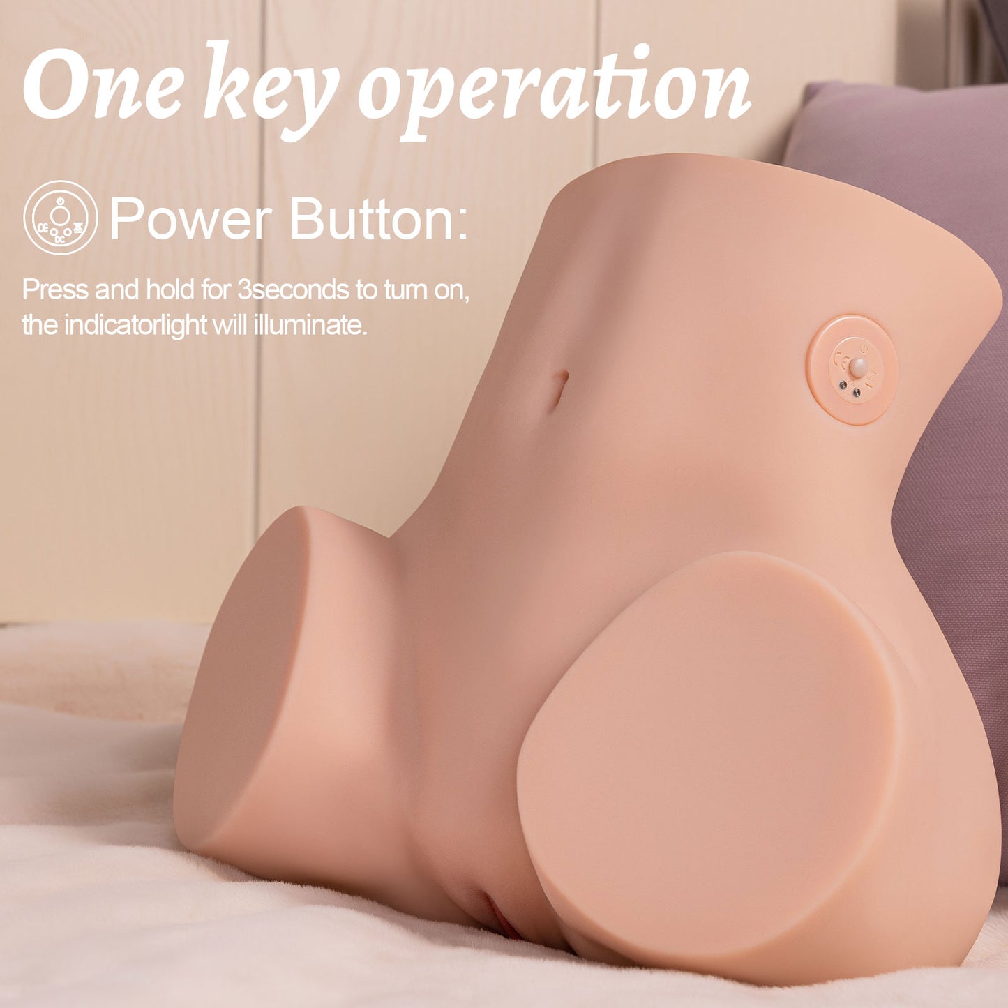 Sydni-16.42LB/7.45KG Life-sized Vibrating Butt with Realistic Anus & Vagina