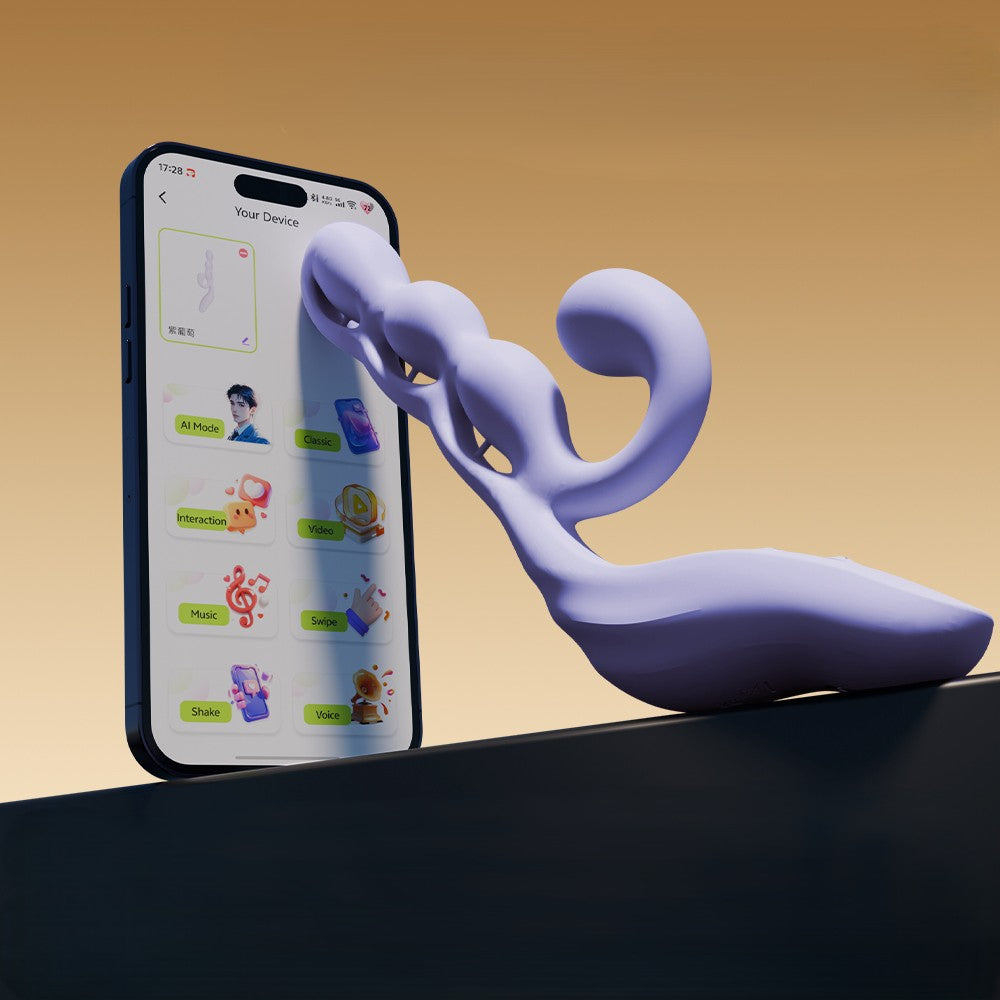 Purple Grapes-Clitoral, G spot Vibrator App Interactive Sex Toy