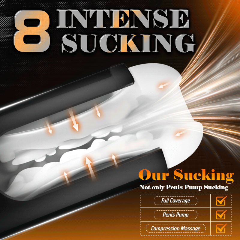【Endless Milking】Sophia – 8 Vibration & Sucking Easy-Holding 3D Realistic Sleeve Automatic Male Stroker
