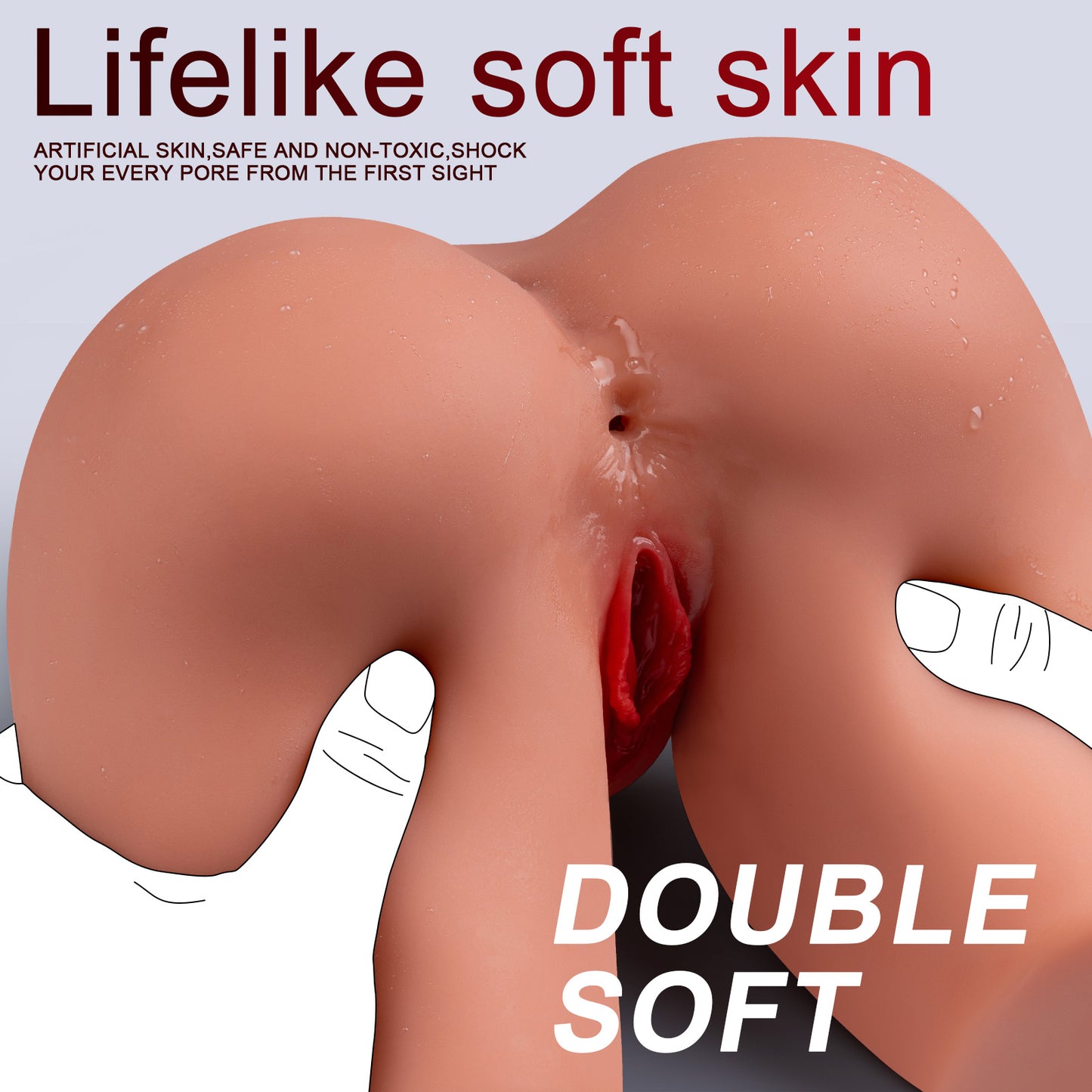 Alma - Fat Big Ass Doll with Chest 24.40 IN & Hips 36.22 IN (Flesh & Wheat)