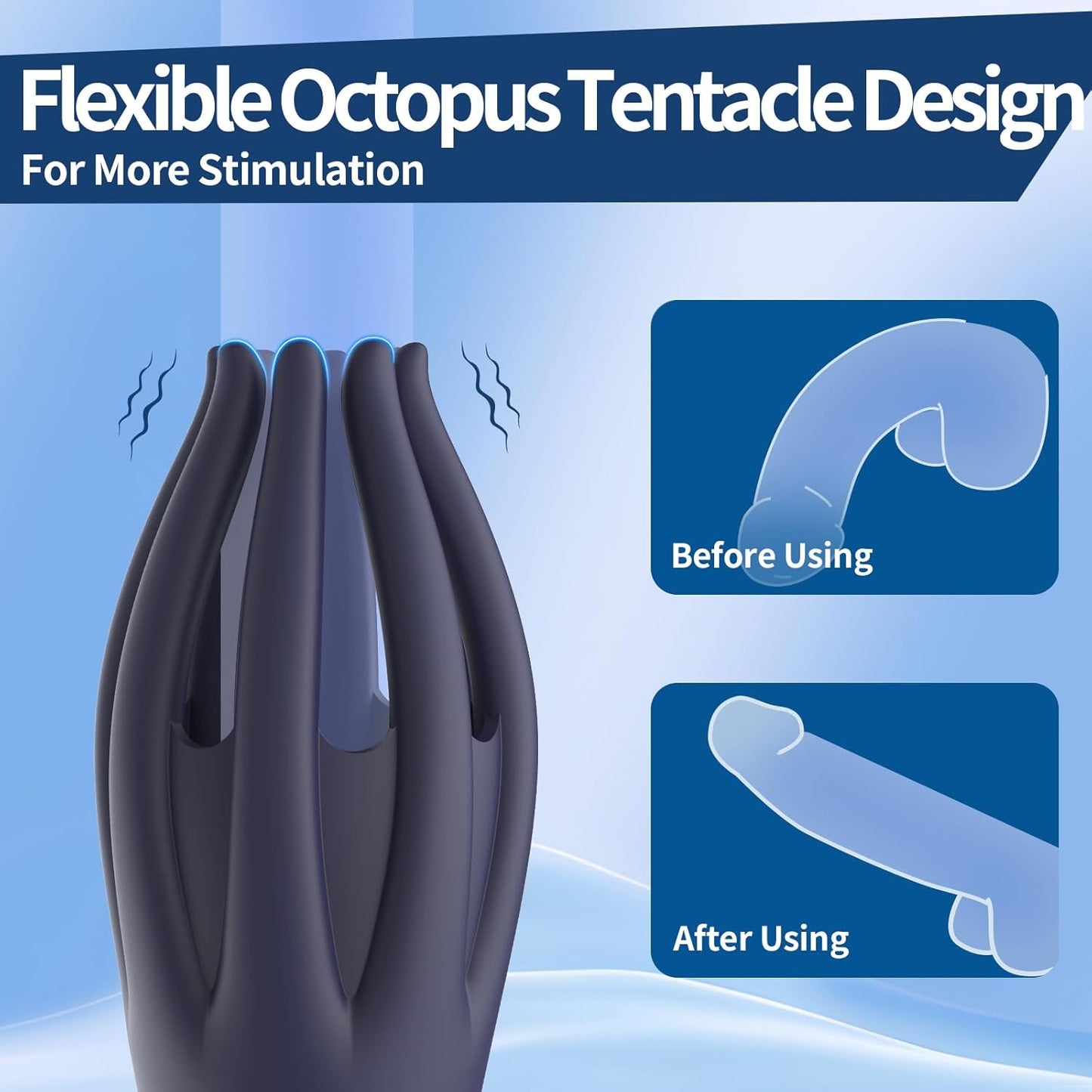 10X Vibration 3-in-1 Penis Massager for Masturbation Prolong Endurance and Massage