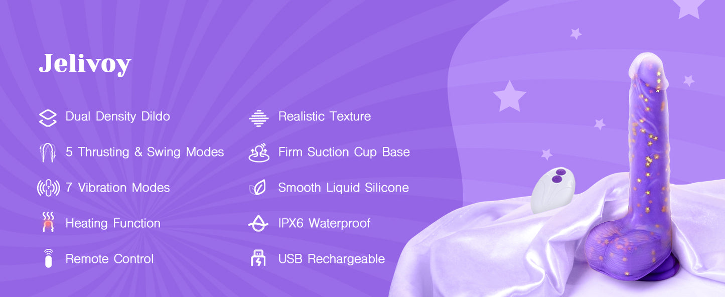 Night Charmer - Heating Suction Cup Dildo