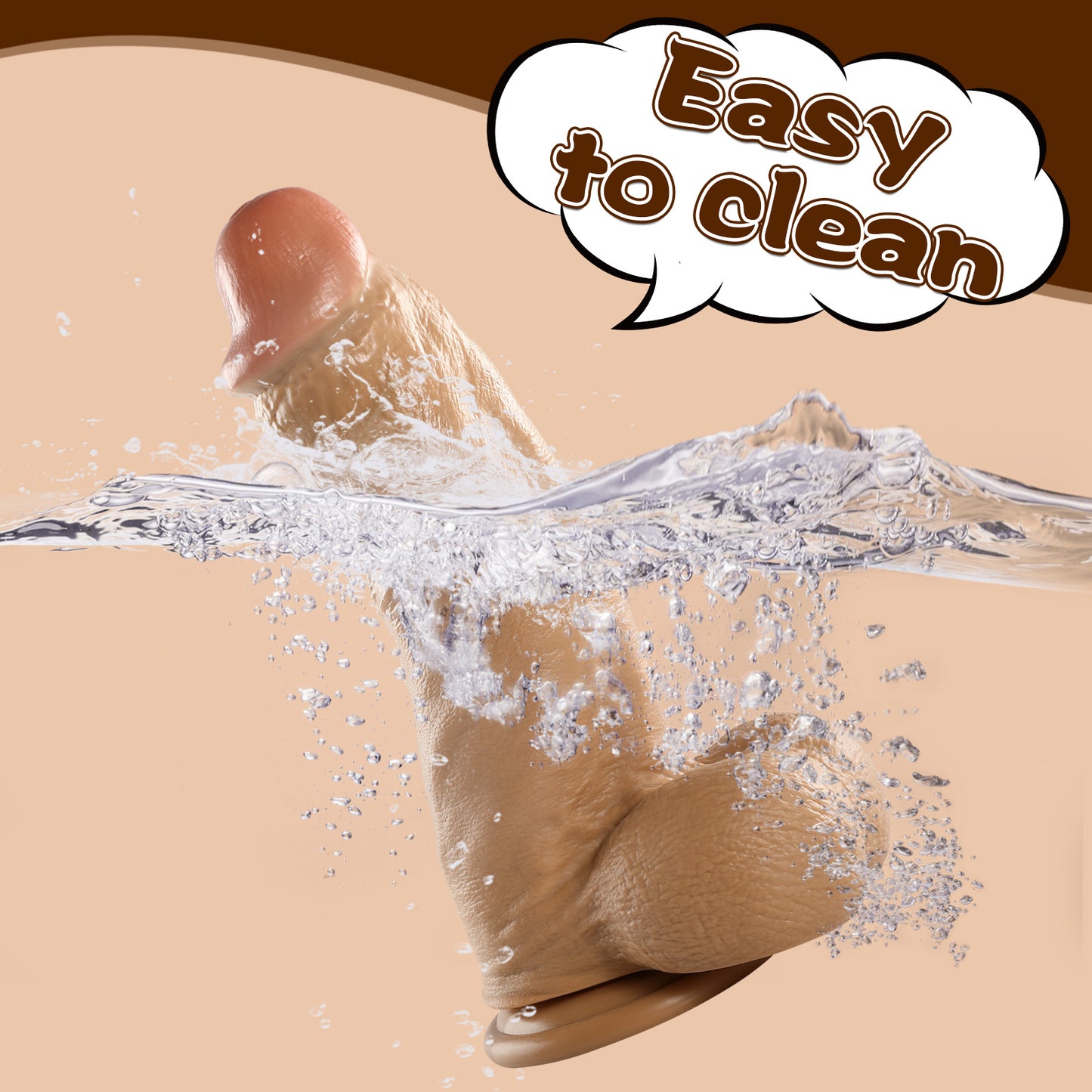 Elvis-Squirtlove Realistic Super Big Dildo Sex Toys, Thick Huge Dildos with Strong Suction Cup, Skin-Like Giant Silicone Dildo for Anal Clit G-Spot Stimulation, Hands-Free Play Adult Toys for Women Couples Men