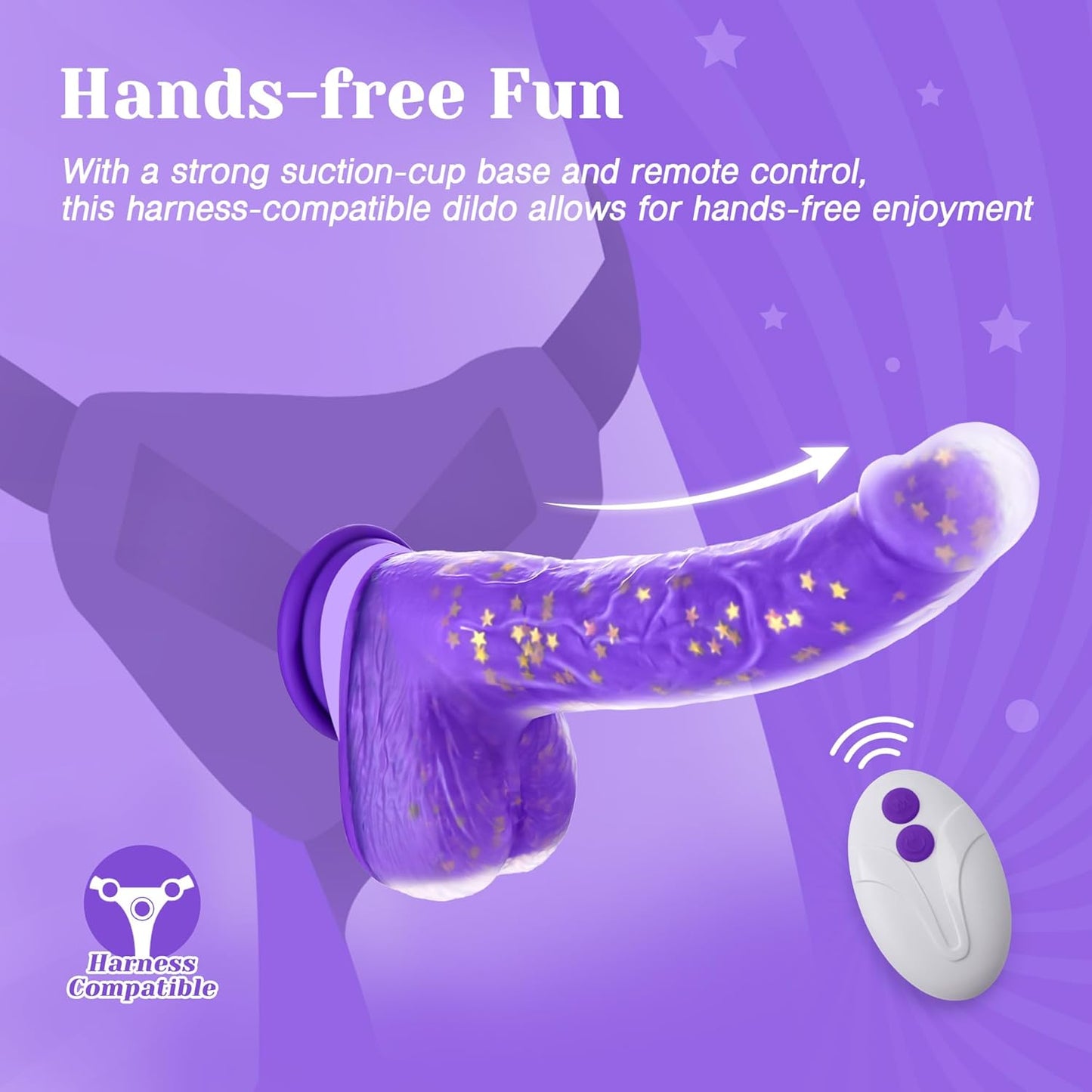 Night Charmer - Heating Suction Cup Dildo