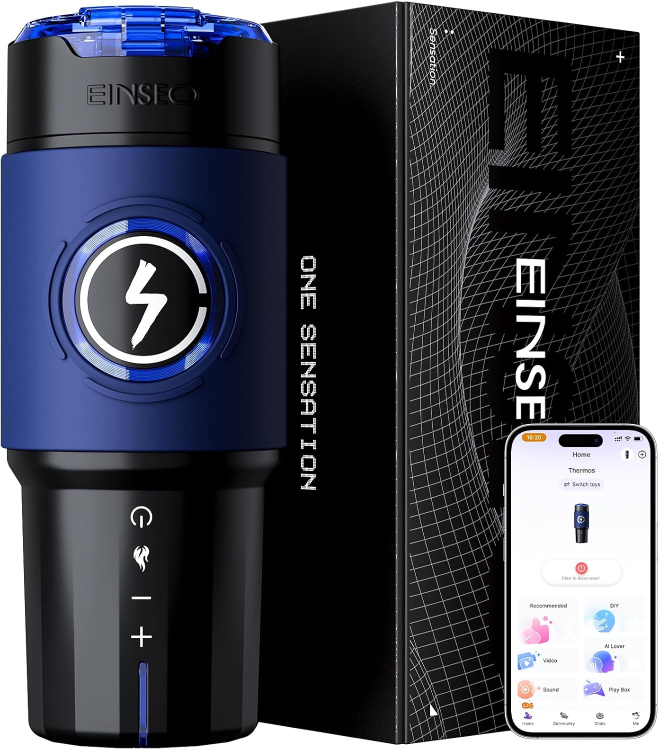 5X Smooth Thrusting Automatic Heating Male Stroker with App Control