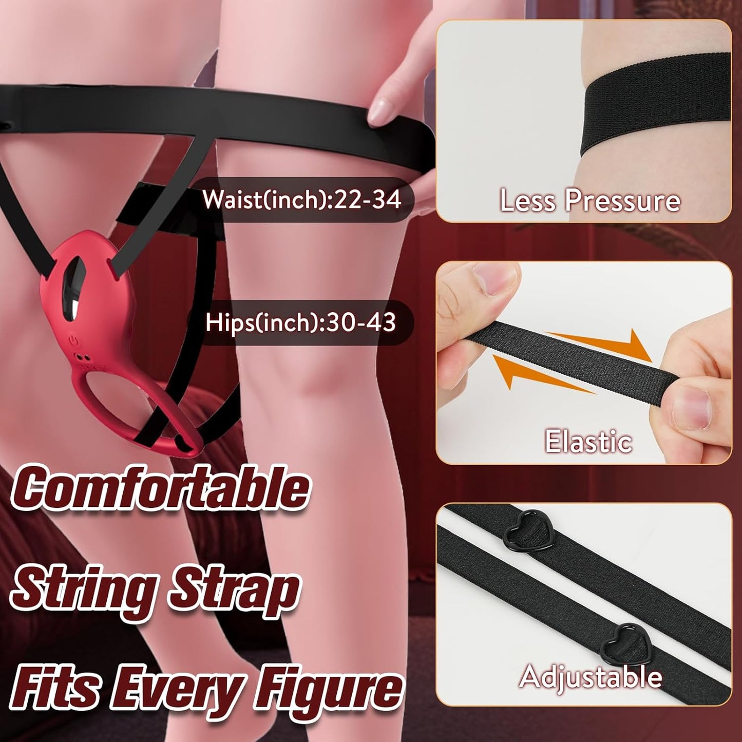 Couples Rose App Remote Control Wearable Vibrator