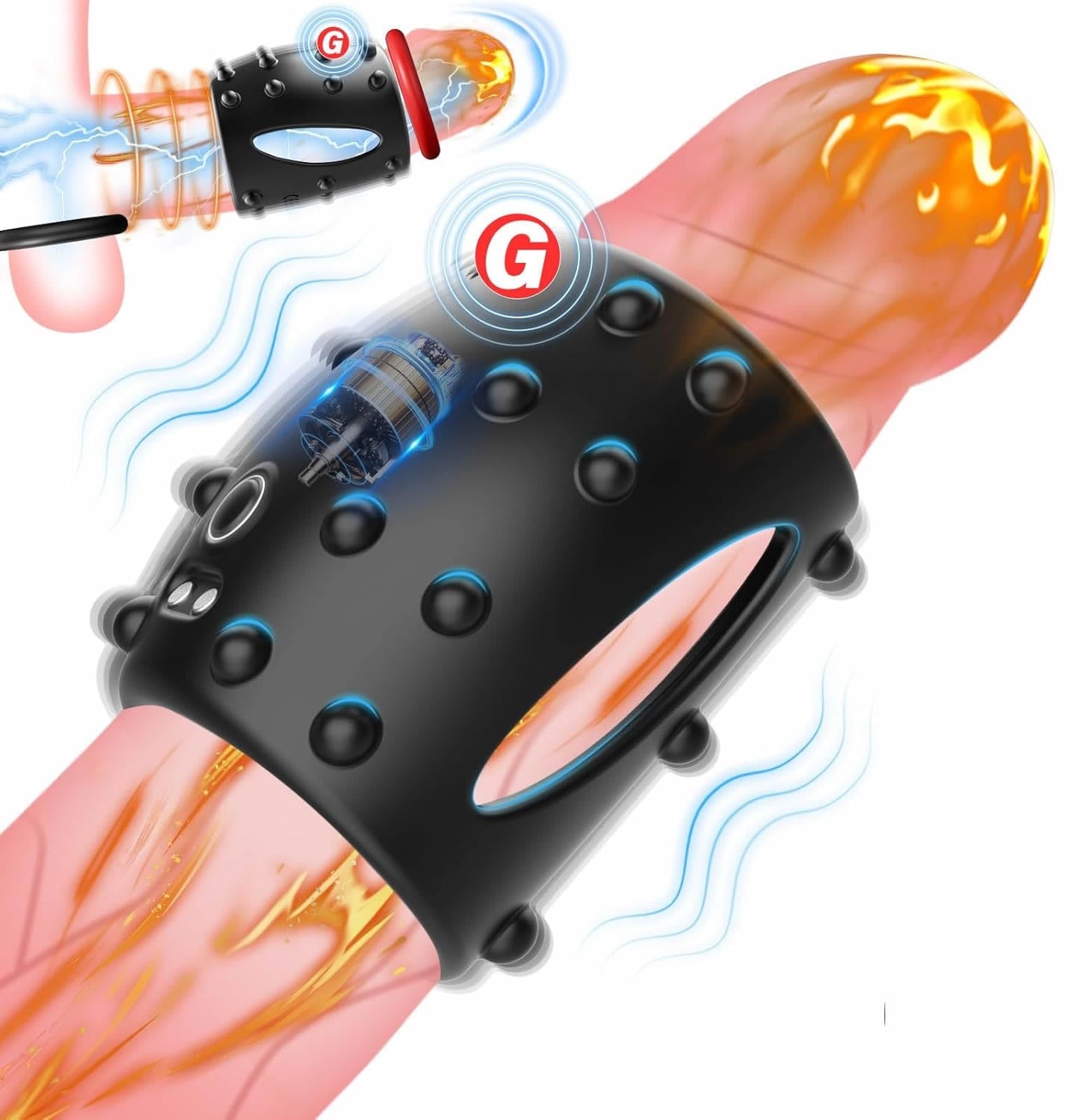 Penis Enlarger Ring Vaginal Extra Stimulation Vibrating Cock Ring