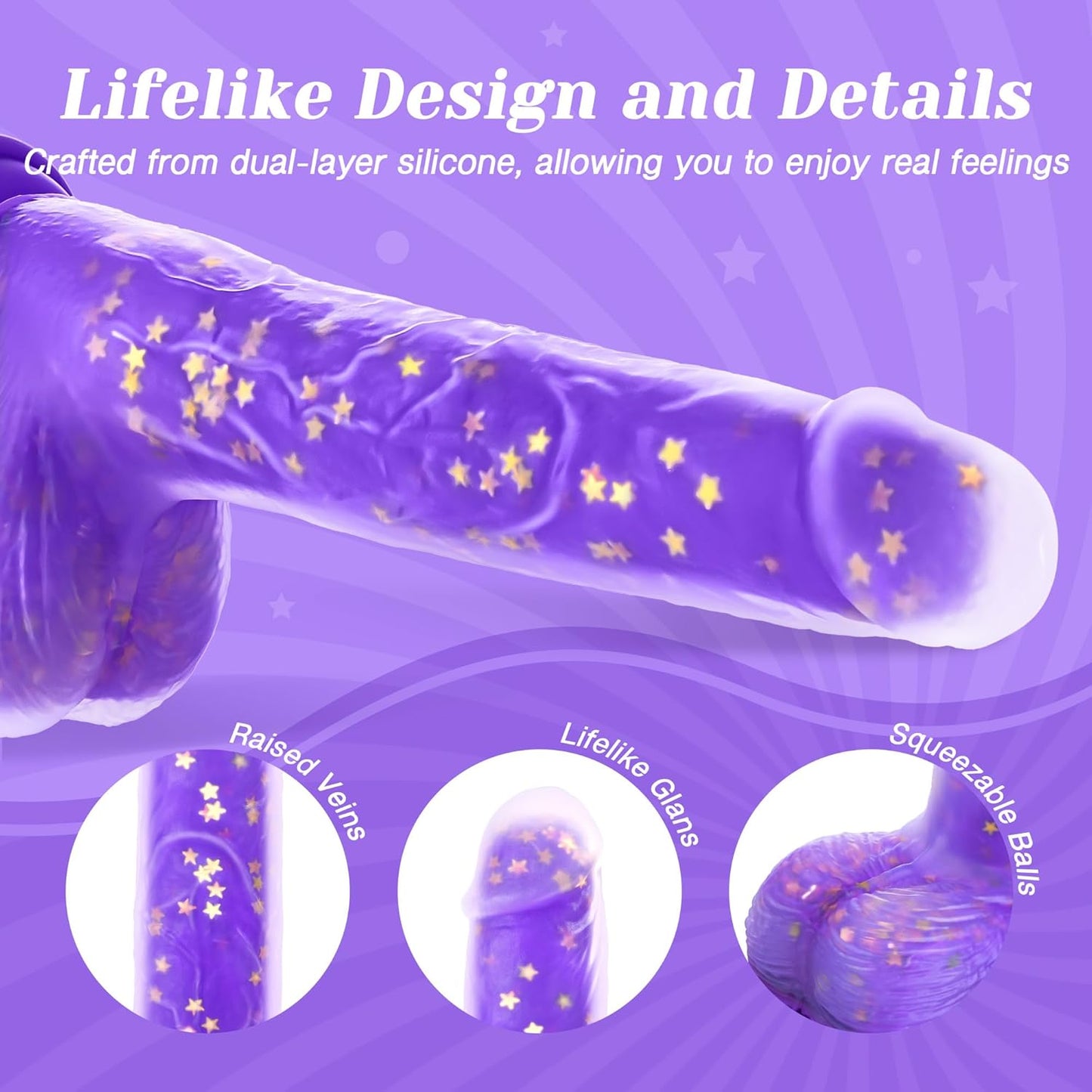 Night Charmer - Heating Suction Cup Dildo