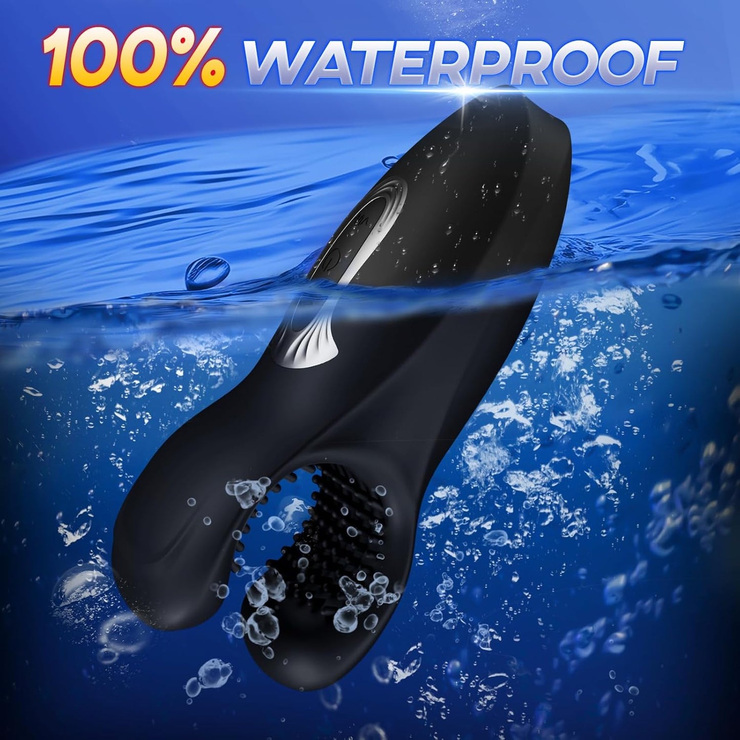 Male Masturbator Penis Training Vibrator for Men - Penis Stimulation Mens Vibrating Toy with 10 Bite Modes, Glans Trainer Stimulator Cock Massager Male Stroker Sex Toys for Adult