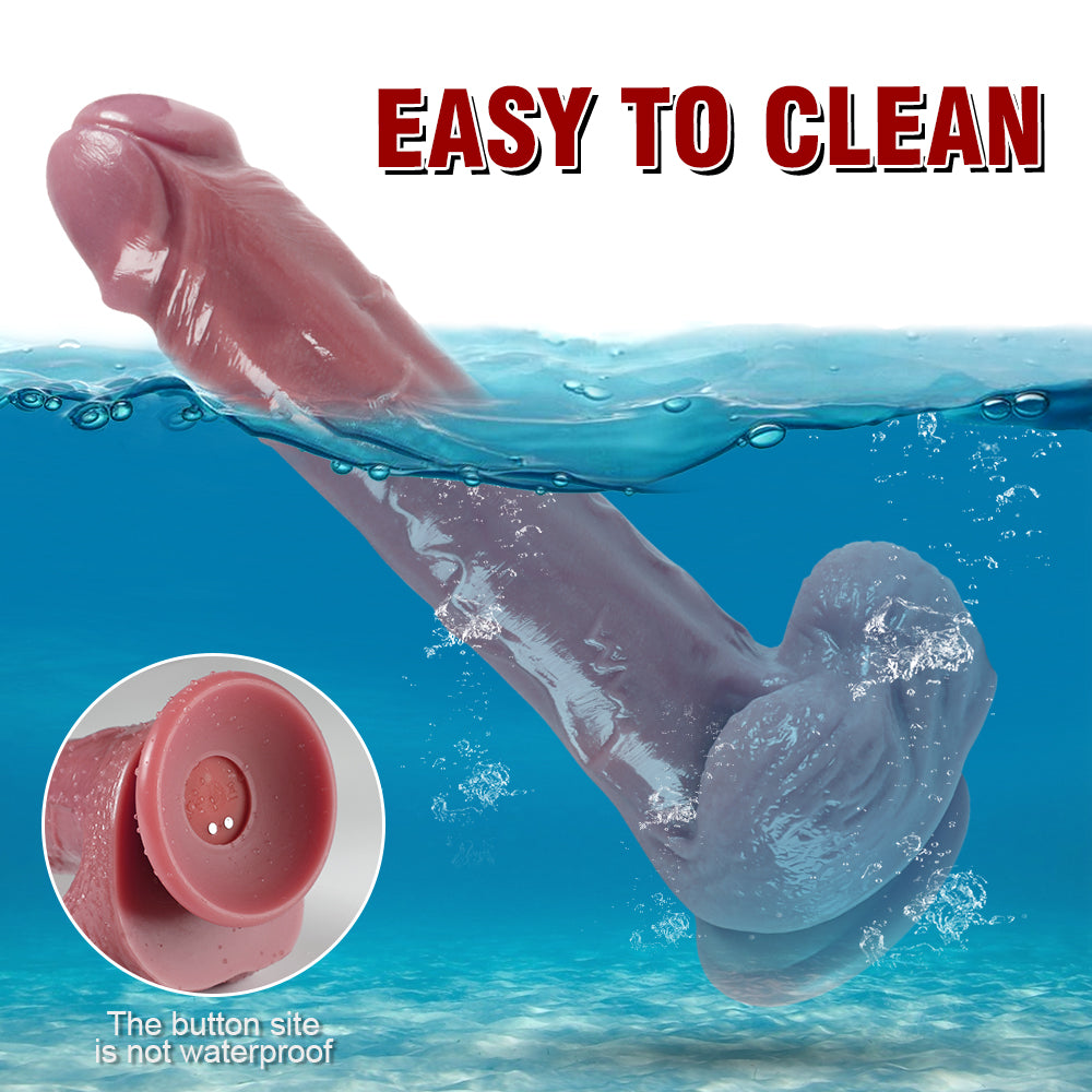Harriet-Sex Toy Thrusting Dildo Vibrator，Suction Cup Dildo Penis with 3 Thrusting & 10 Vibrating Modes for G Spot Vagina Anal Sex Stimulation，Soft Silicone Dildos Adult Sex Toys for Women and Couple