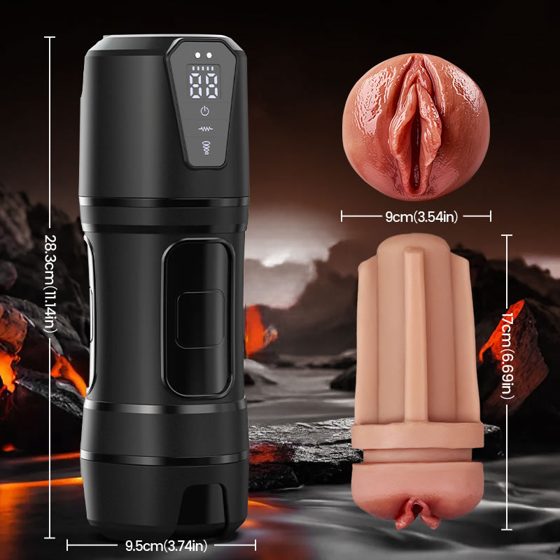 【Plump Everting Mature Pussy】Challenger - 10 Vibrations, 5 Suctions, Ultra-Realistic Vagina, Simulated Masturbator