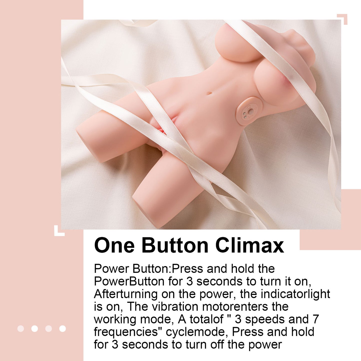 Cossey-Sex Doll Vibrating Doll Male Masturbator with Realistic Boobs Vagina & Anal, 3 in 1 Torso Masturbator Love Doll Pocket Pussy Ass Adult Sex Toy for Men Masturbation Male Sex Toy, Life Size Soft Butt Breasts& Plump Labia