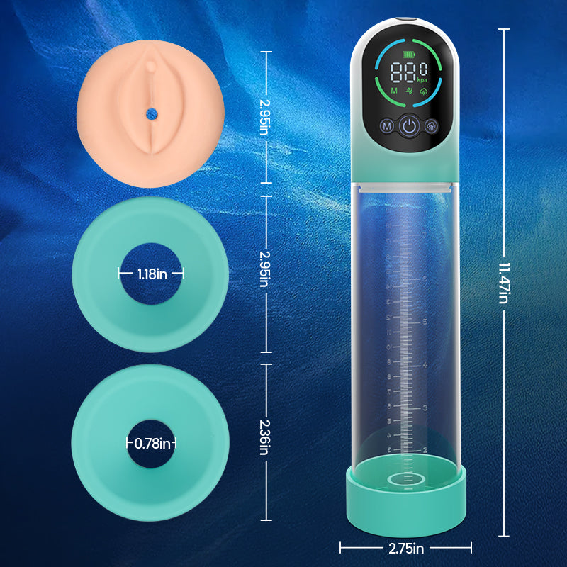 GigaGrow- 5 Suction & Manual Air Pressure 2 IN 1  for ED Treatment Penis Pump