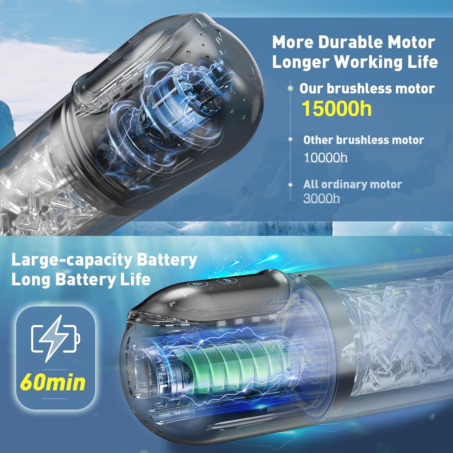 Penis Pump S002- Rechargetable Male Masturbator Stroker with 7 Sucking Thrusting Rotating & 7 Licking Modes