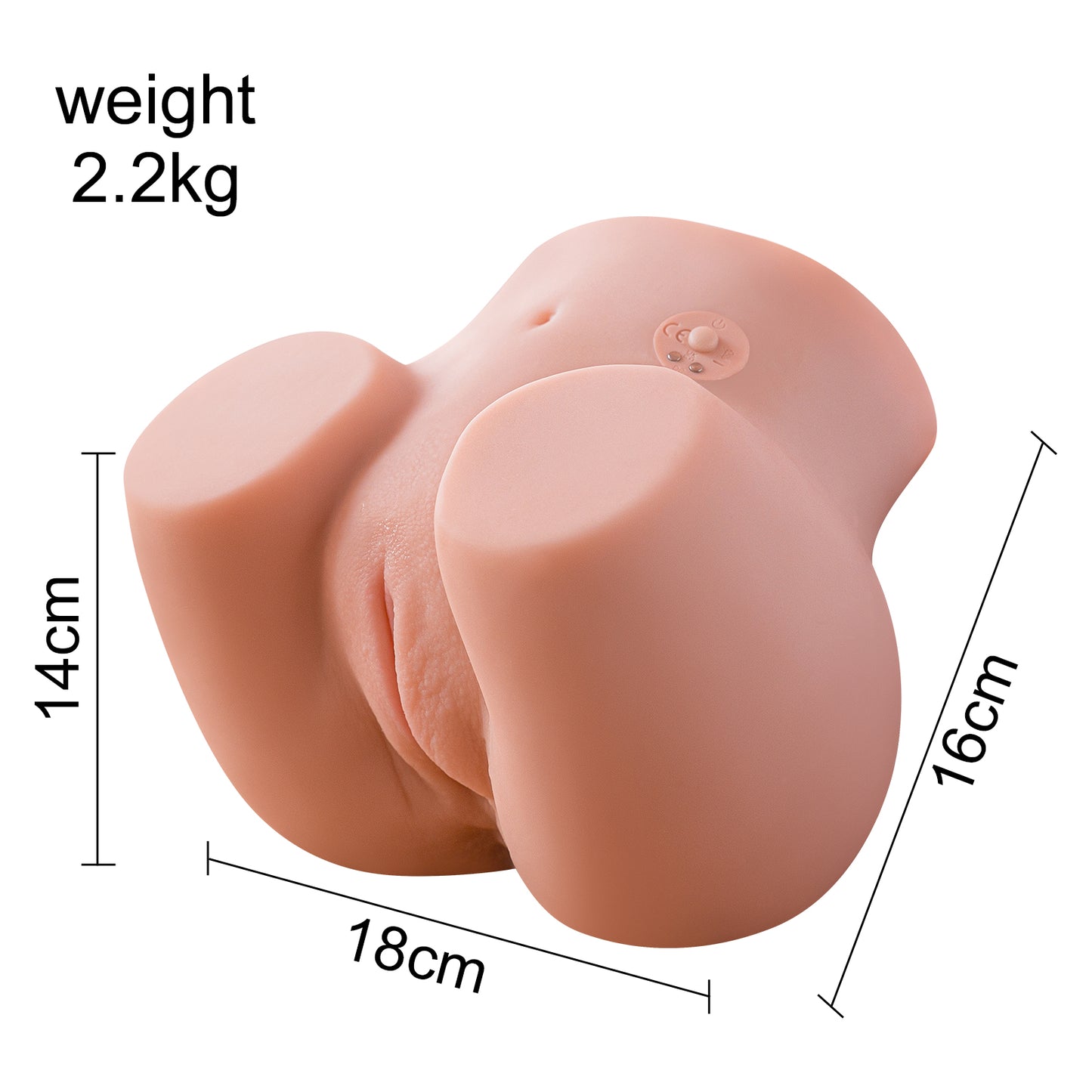 Connie-Lifelike 2 IN 1 Vibrating Sex Doll, with Vagina and Anus Channels