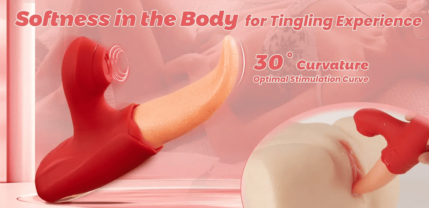 Licker - Flapping & Sucking Tongue Vibrator with 10 Vibration Modes