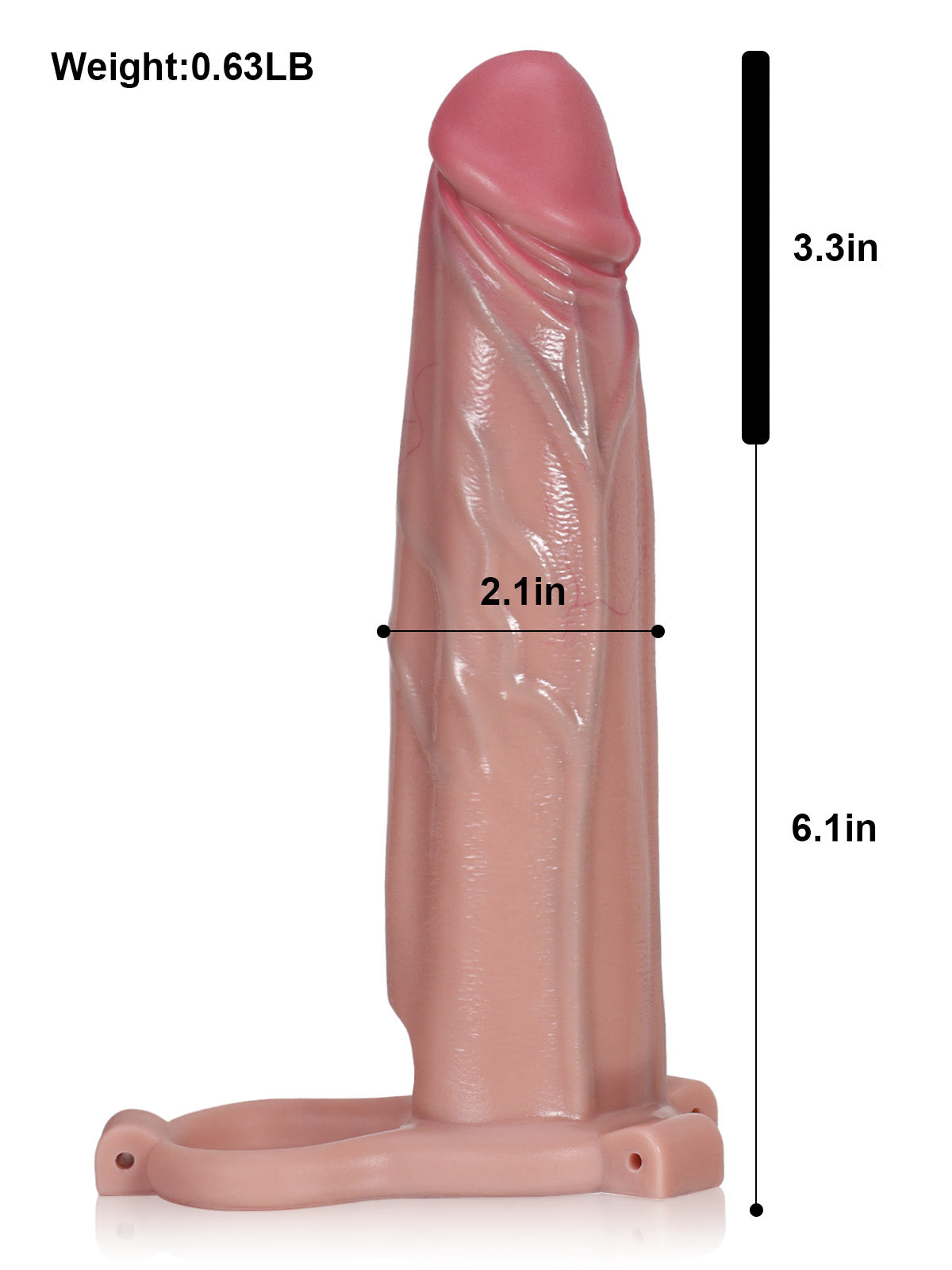 Alfie | 9.4" x 2" Wearable Realistic Huge Penis Extender