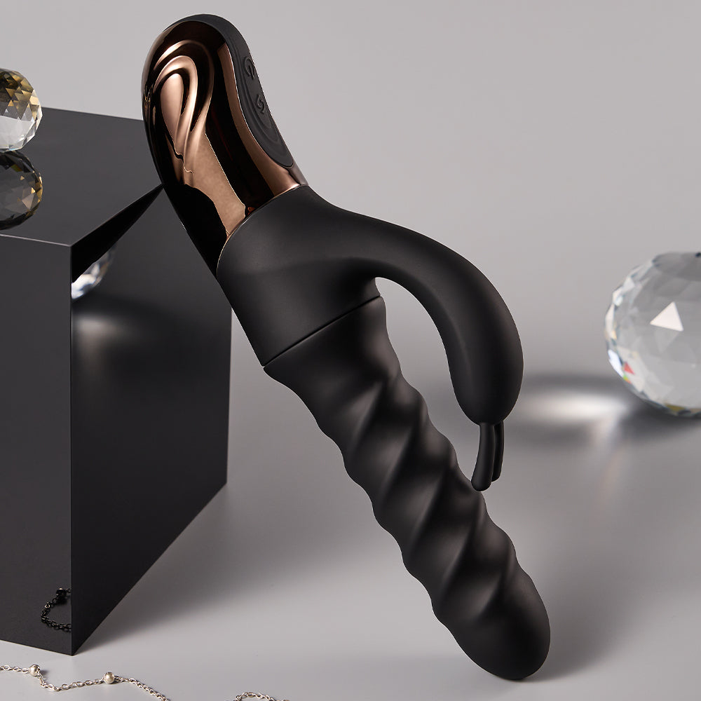 Amazing Vortina (US ONLY) - G Spot Rabbit Vibrator with 360° Swirl & Up-Down Thrust | 5 Tornado Swirling Modes