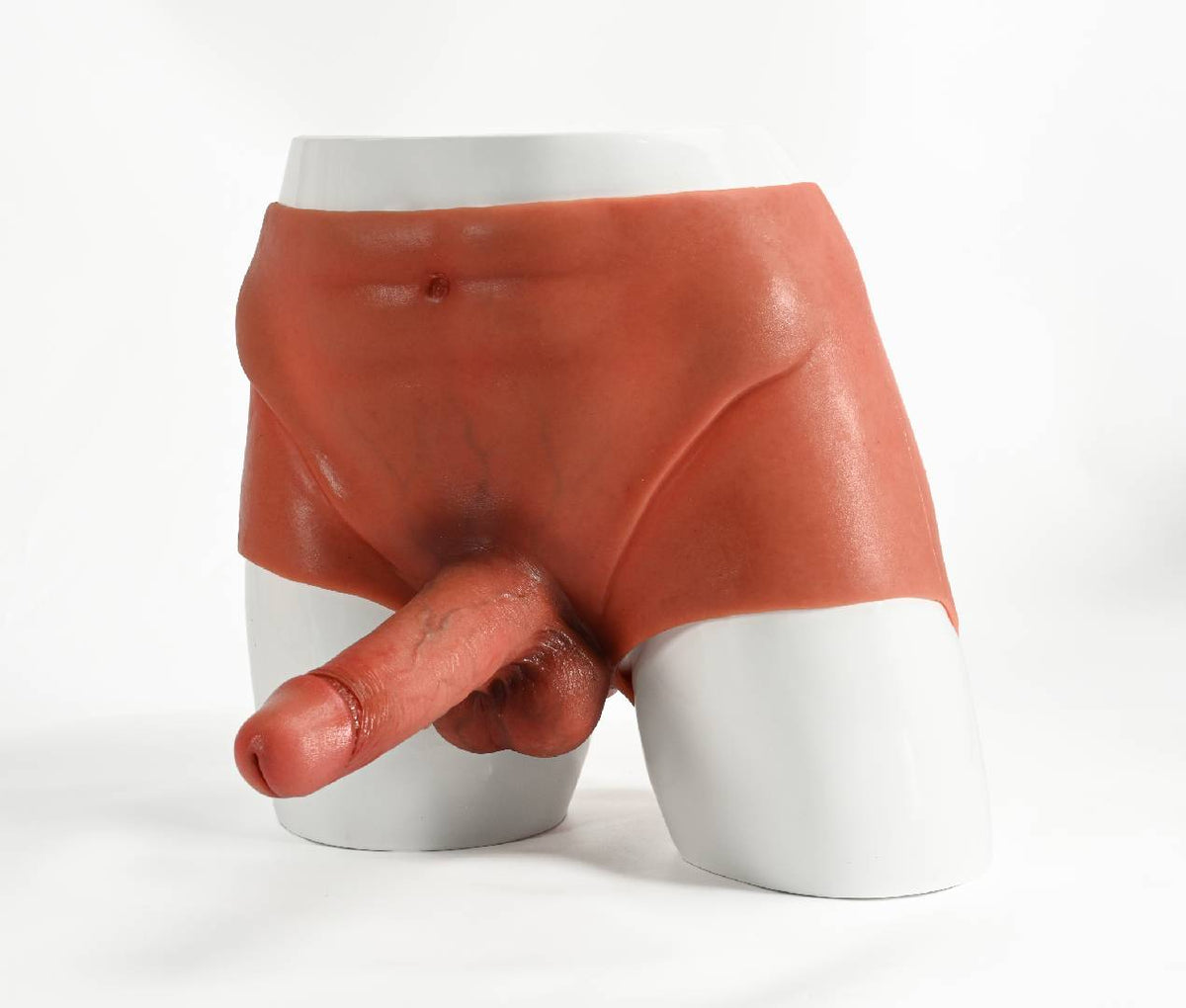 Beck | 7.2" x 1.7" Full-Wrap Solid Silicone Strap-On Underwear with Realistic Dildo Design