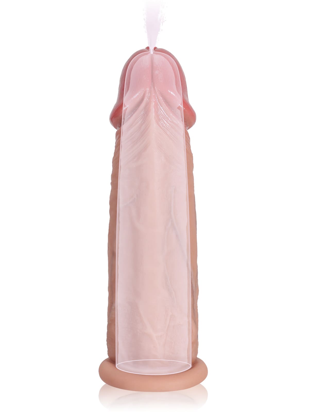 Bilford | 6" x 1.5" Brown Realistic Open Ended Penis Sleeves